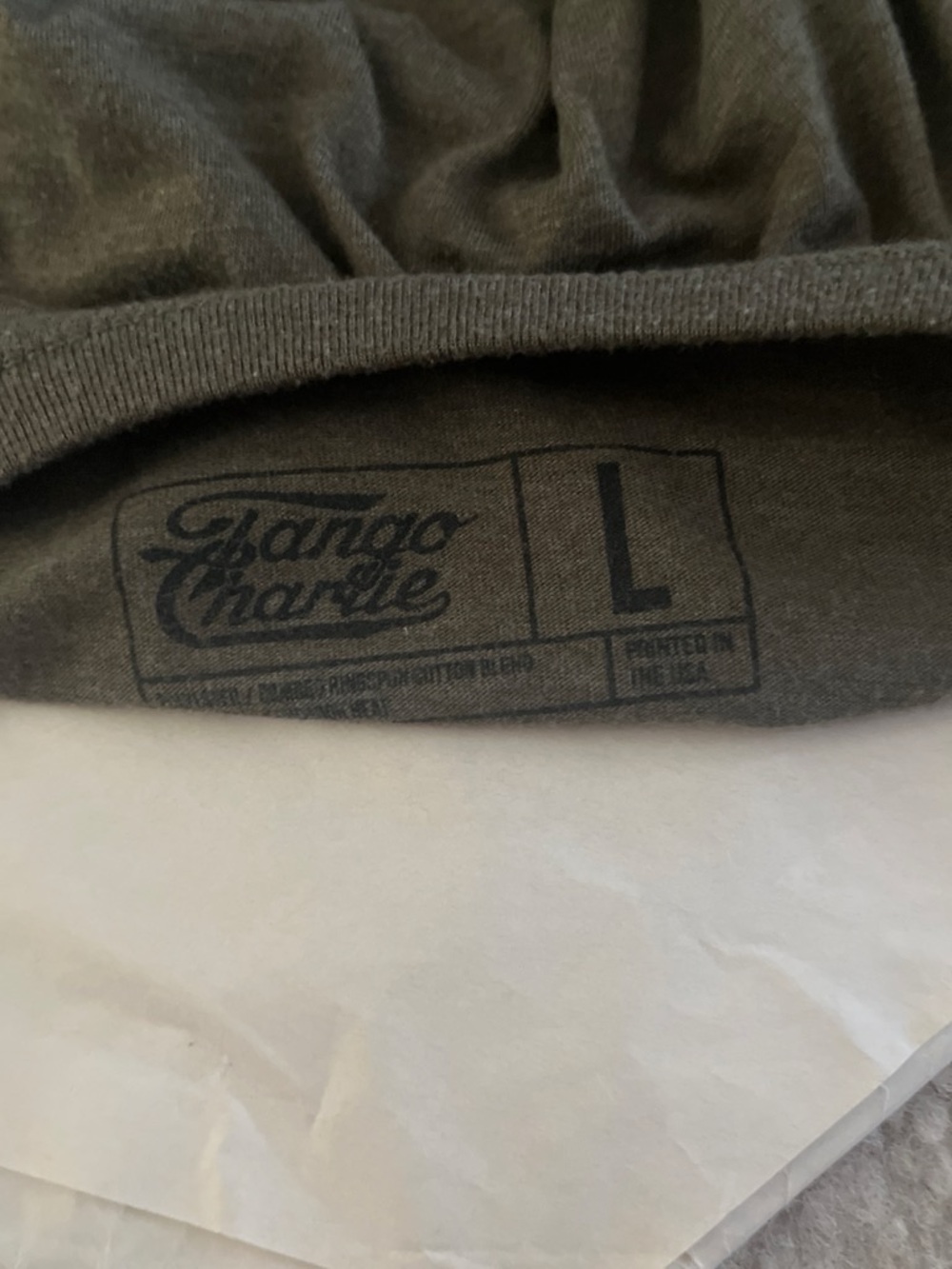Men's Short Sleeve Tee in Olive - Large